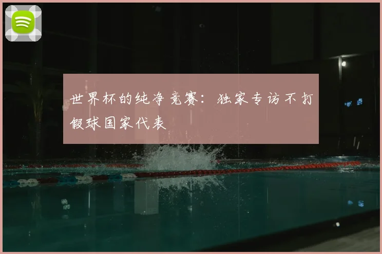世界杯的纯净竞赛：独家专访不打假球国家代表